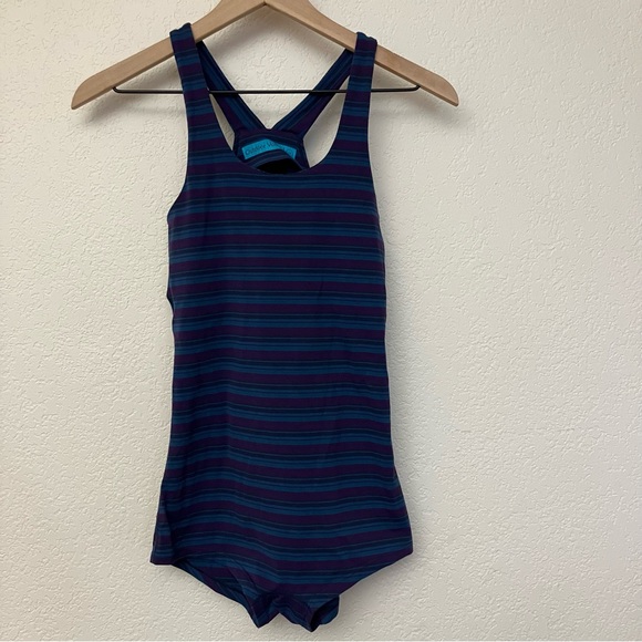 Outdoor Voices Pants - Outdoor Voices Striped Short Yoga Romper Size XS